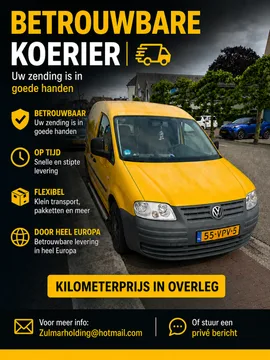 Превозник Мали комби Volkswagen Caddy у Sliedrecht Холандија